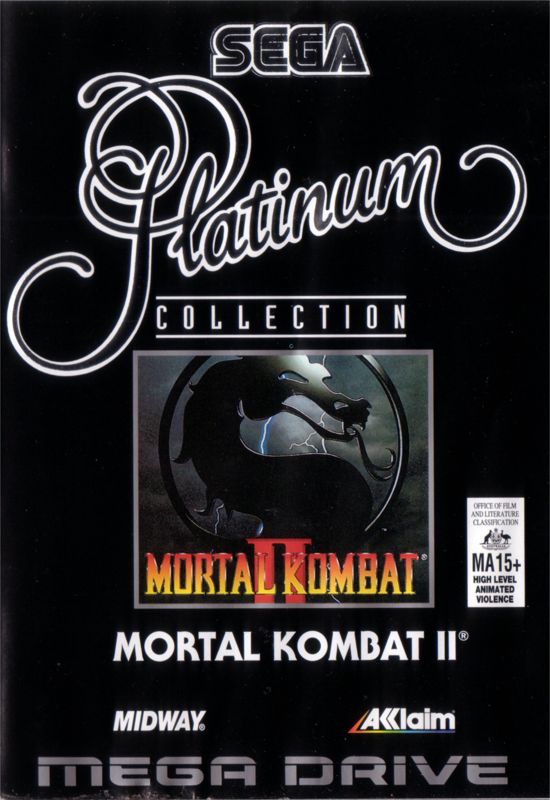 Mortal Kombat II box art for Sega Genesis